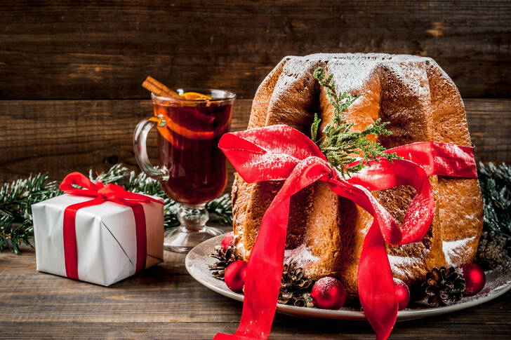 Pastel de Navidad italiano