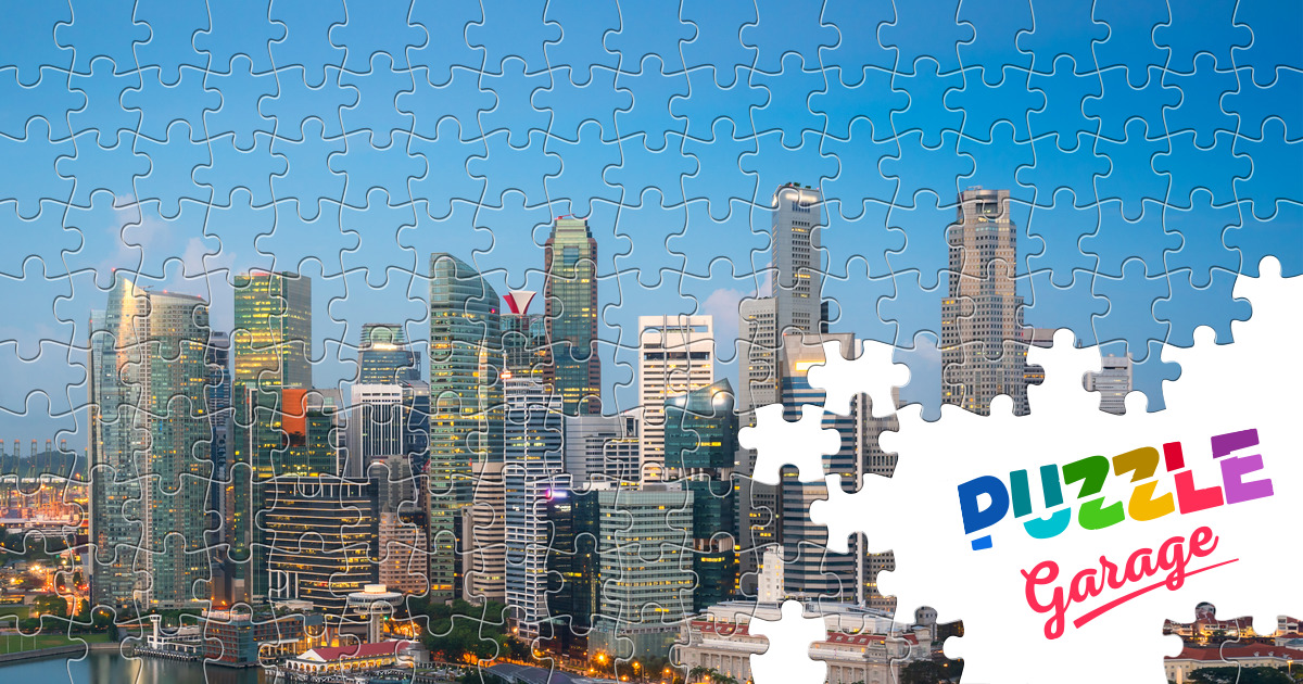 Panorama of Singapore Jigsaw Puzzle (Countries, Singapore) Puzzle Garage