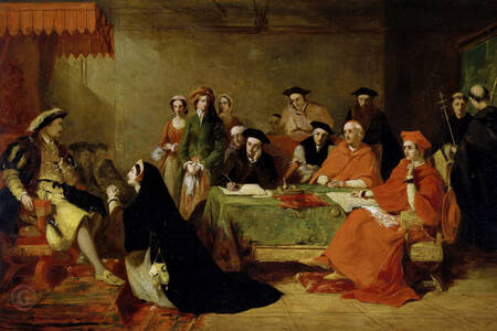 Henry Nelson O'Neill: "The Trial of Queen Catherine of Aragon"