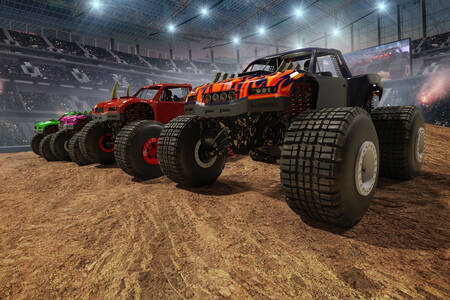 Monster trucky na stadionu