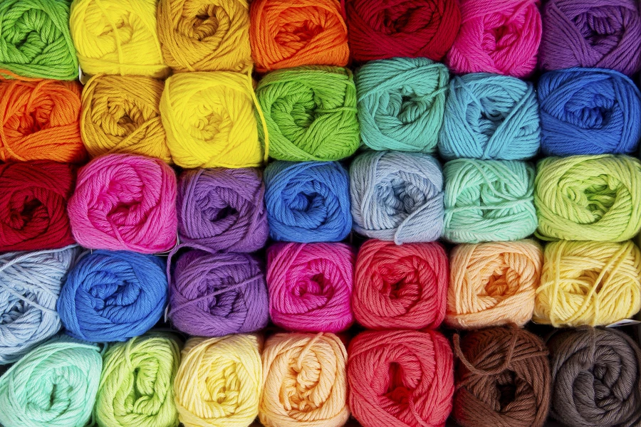 Wollknäuel zum Stricken