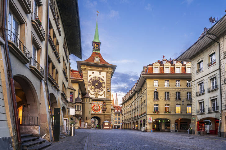 Zytglogge i Berns historiske centrum