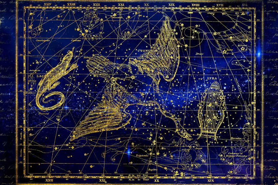 Sterrenbeelden Hagedis, Cygnus en Lyra