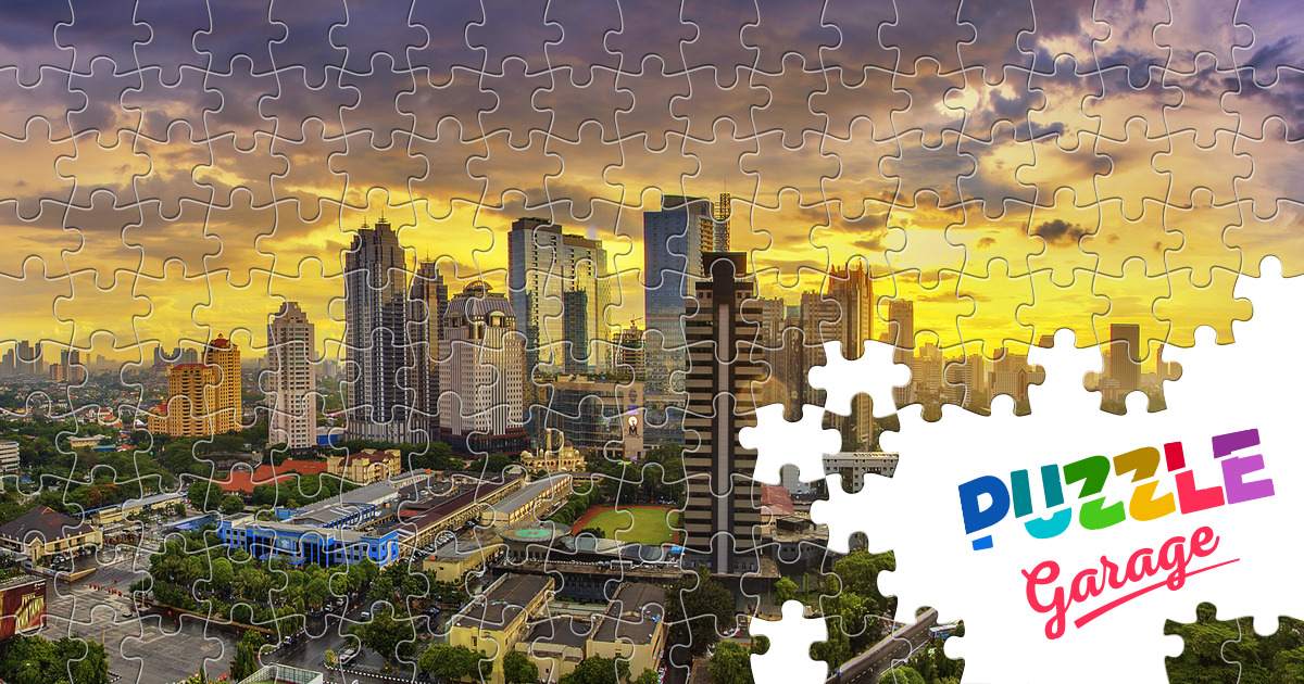 Jakarta the capital of Indonesia Jigsaw Puzzle (Countries, Indonesia