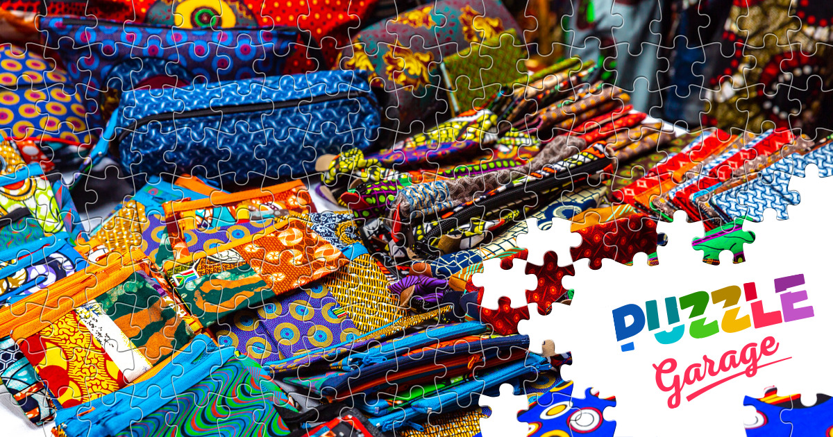 Colorful African wallets Jigsaw Puzzle (Countries, Kenya) Puzzle Garage