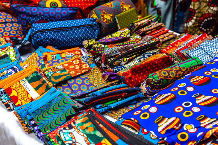 Colorful African wallets