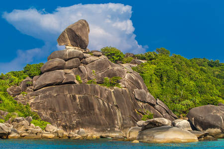 Rock "Sail" na Ilha Similan