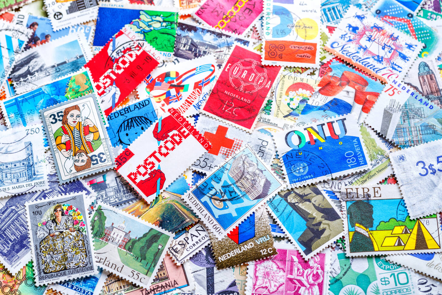 World postage stamps Jigsaw Puzzle (Other, Collecting) Puzzle Garage