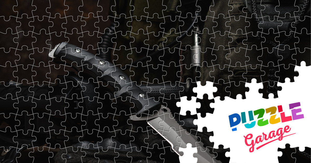 Combat knife Jigsaw Puzzle (Stuff, Weapons) Puzzle Garage