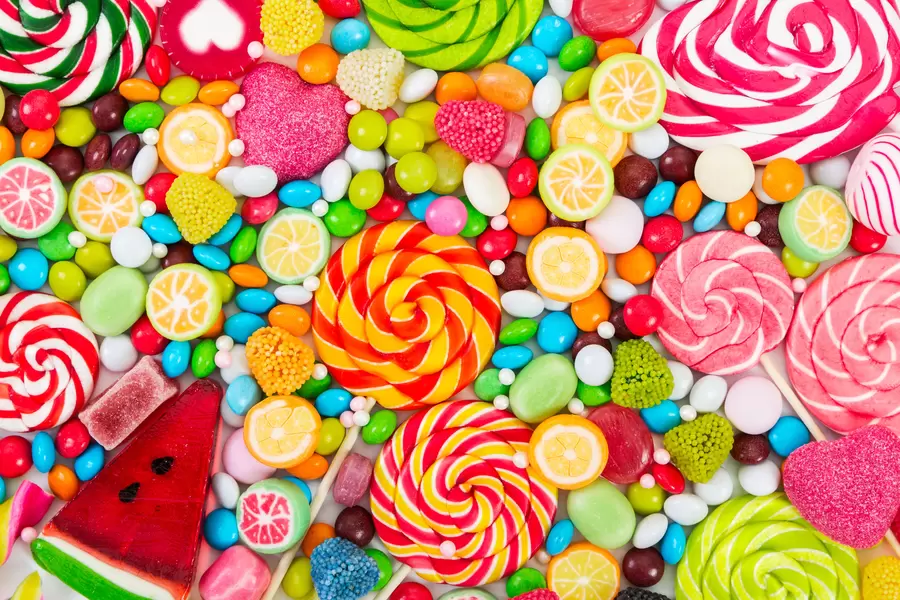 Kleurrijke lollies