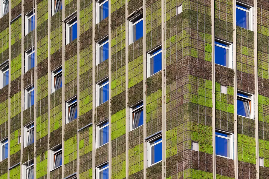 Gebouw met "groene muren" in Santiago