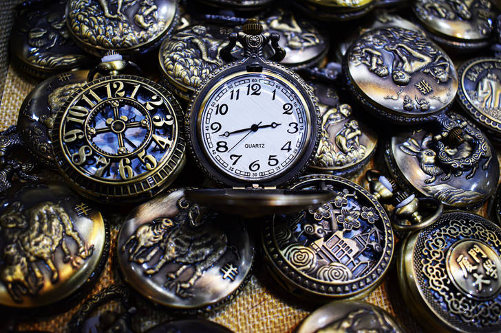 Relógio vintage de bolso
