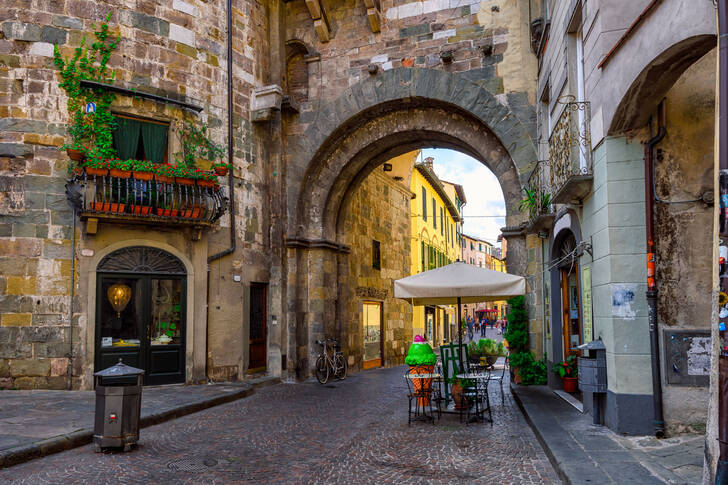 Lucca şehrinde sokak
