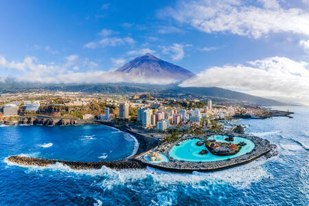Vue sur Puerto de la Cruz
