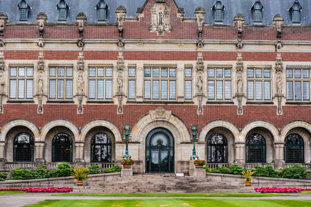 Fasáda Paláca mieru v Haagu