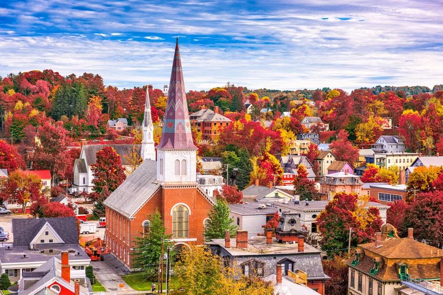 Осень в Монпелье, США