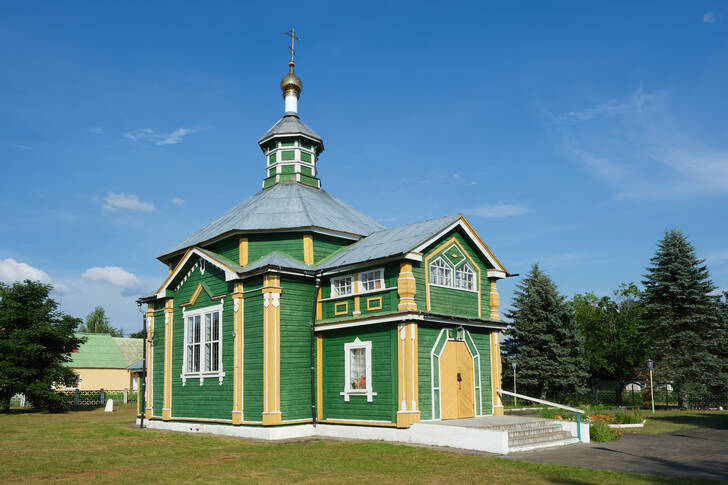 Oude houten kerk