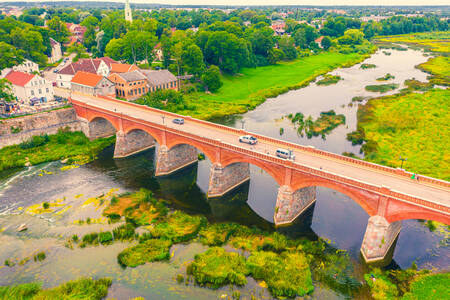 Jembatan bata di Kuldiga