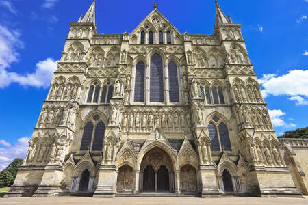 Vestfacaden af Salisbury Cathedral