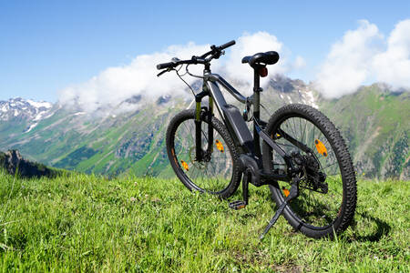 Electric bike in the mountains