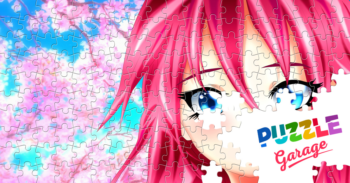 Puzzle Anime Kawaii 1000 Pièces – Puzzle Filles Sakura et Univers Floral main image 0