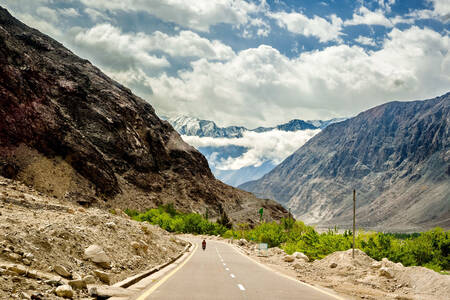 La autopista del Karakórum en Pakistán