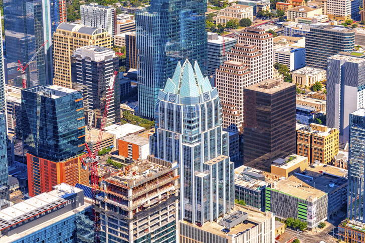 Austin'deki modern gökdelenler