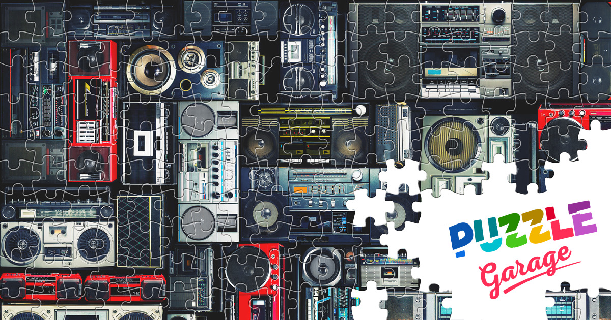 Cassette recorders Jigsaw Puzzle (History, Retro) Puzzle Garage