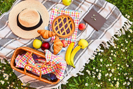 Picknick an einem Sommertag