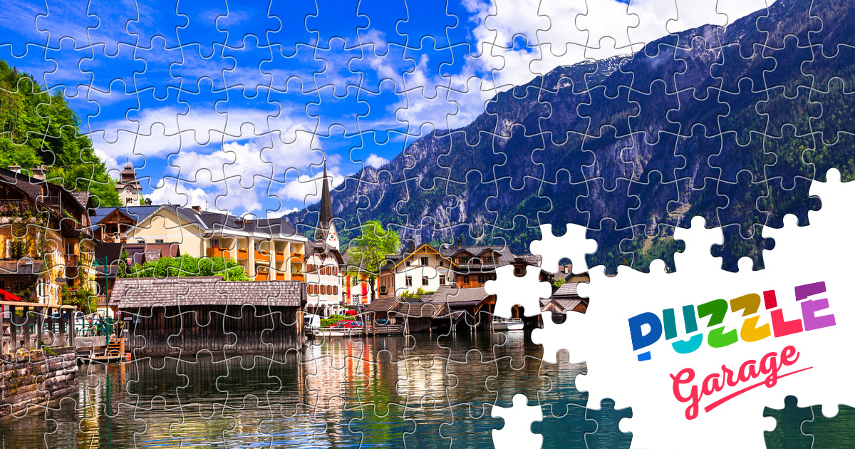 The beautiful village of Hallstatt Jigsaw Puzzle (Countries, Austria ...