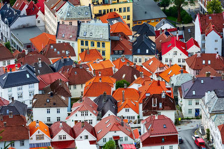 Rooftops in Bergen
