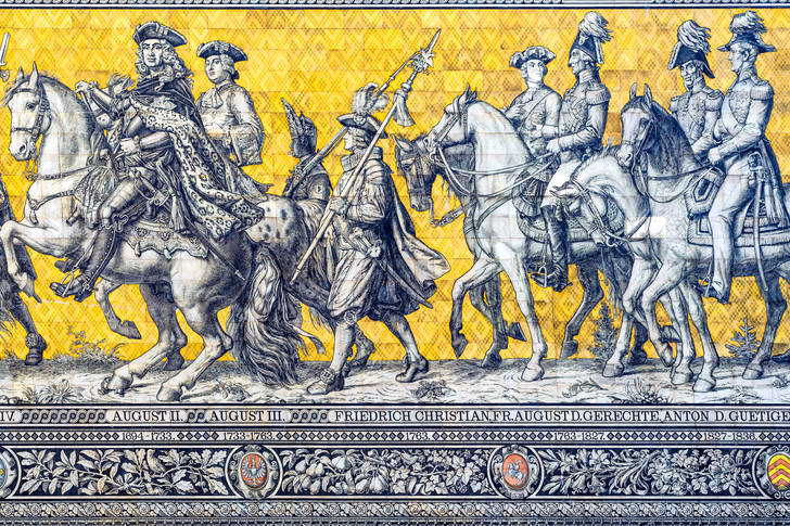 Tiled panel "Procession of Princes"