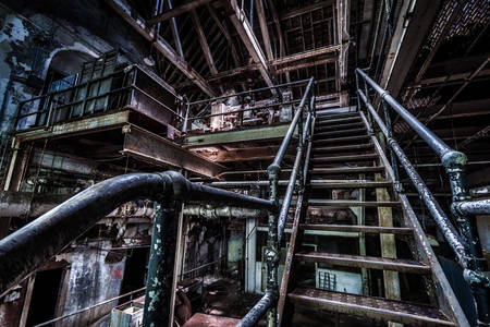 The basement of an abandoned Marlborough mental hospital