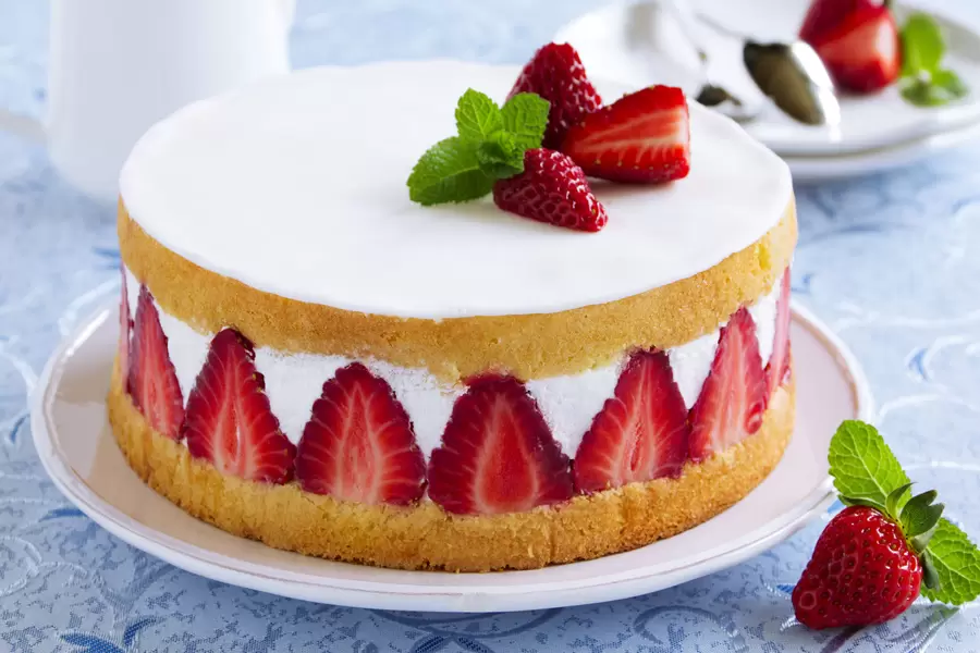 Pastel de fresa