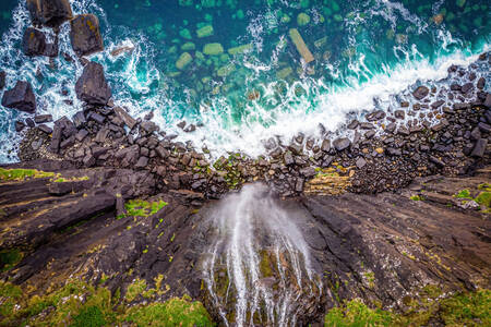 Kilt Rock Falls en la isla de Skye