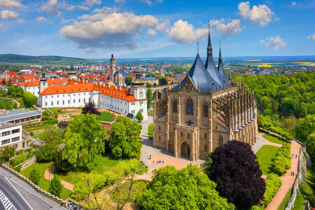 View of the city of Kutna Hora