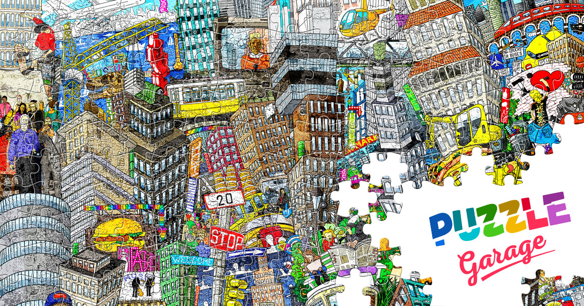 Graffiti city Jigsaw Puzzle (Art, Graffiti) Puzzle Garage