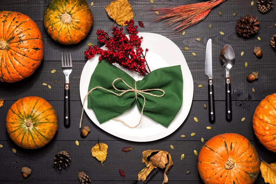 Herfst tafel setting