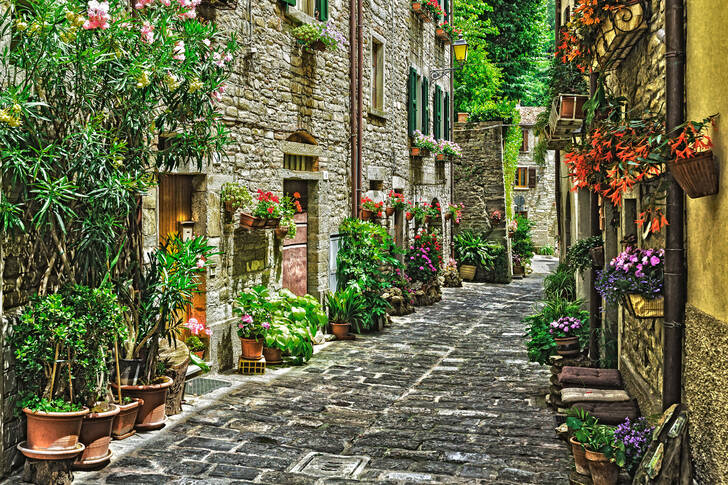 Ulica u toskanskom gradu
