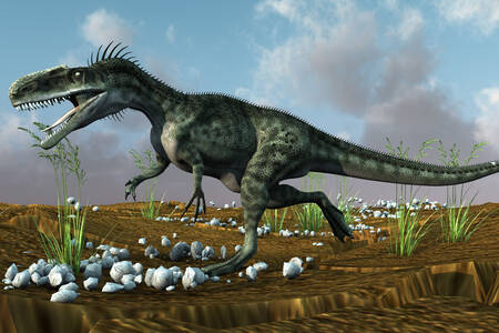 Laufender Monolophosaurus