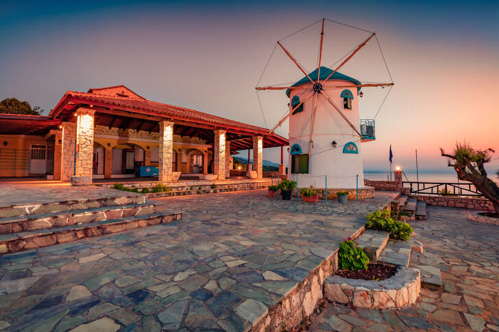 Windmill on the island of Zakynthos
