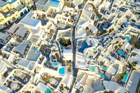 Orașul alb Santorini