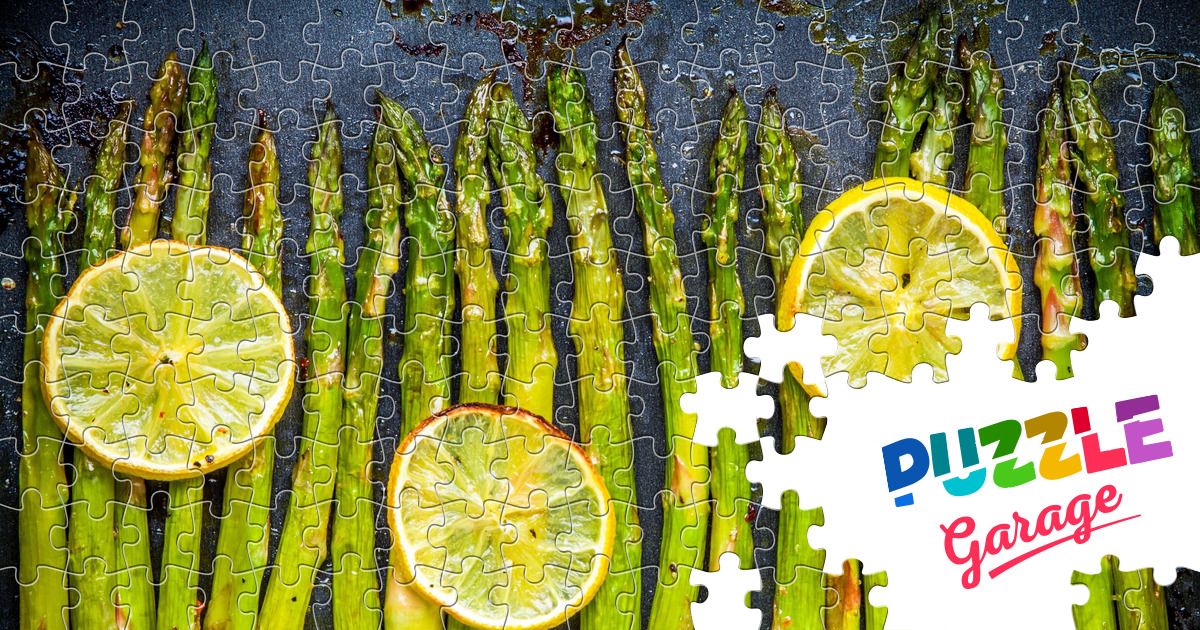 Baked Asparagus with Lemon Jigsaw Puzzle (Home Food) Puzzle Garage