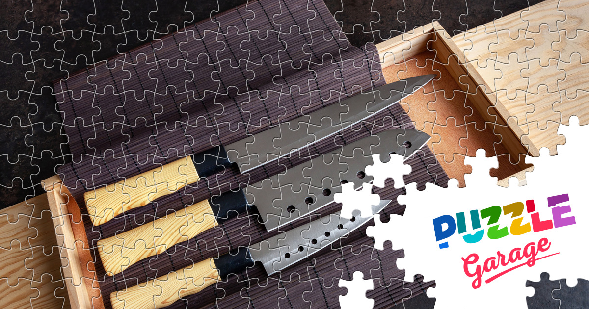 Knives in a wooden box Jigsaw Puzzle (Stuff Tools) Puzzle Garage Knives in a wooden box Jigsaw Puzzle (Stuff Tools) Puzzle Garage