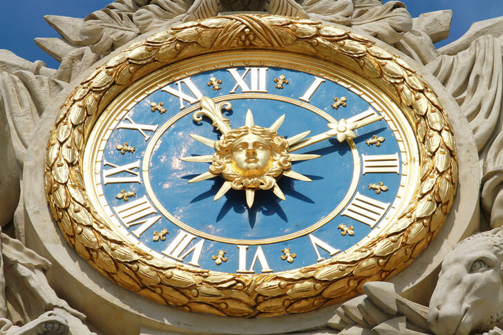 Reloj en Versalles