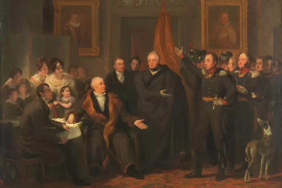 Jan Willem Pieneman: "Triumvirate Assuming Power in the Name of the Prince"