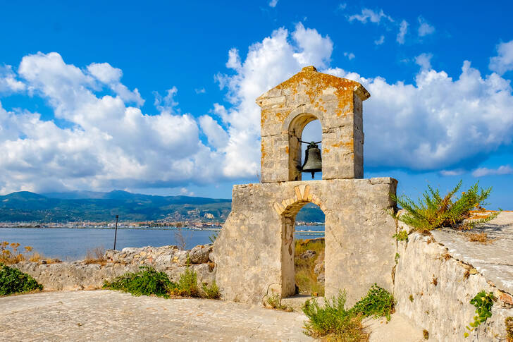 Santa Mauras fästning på ön Lefkada