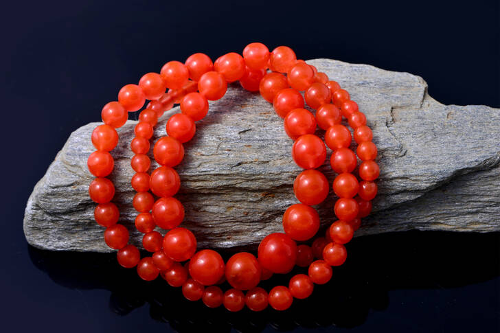 Red Agate Beads