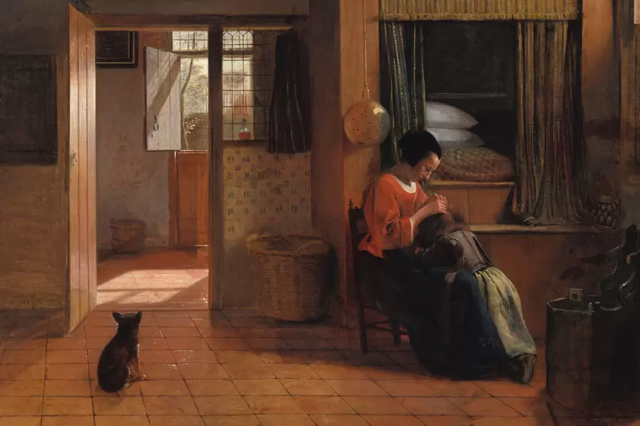 Pieter de Hooch: "Le devoir d’une mère"