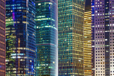 상하이의 현대적인 마천루